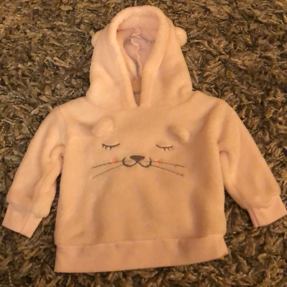Light pink and grey infant sweatshirt